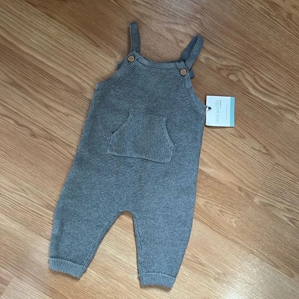 Little Planet by Carters Organic Sweater Knit Overalls